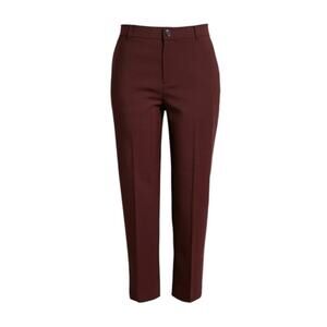 Club Monaco Pants Borrem crop burgundy size 12